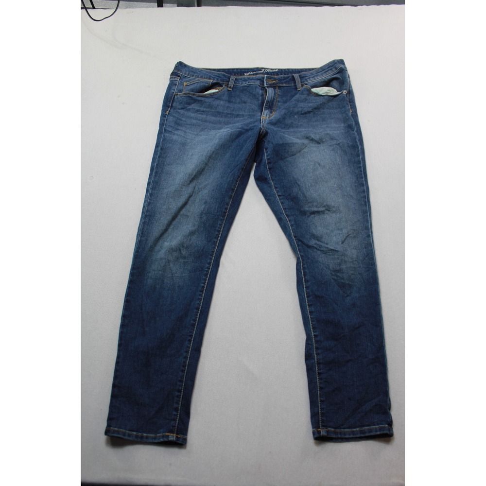 Universal Thread Skinny Jeans Womens 14 Blue Excellent Mid Rise Stretch Denim